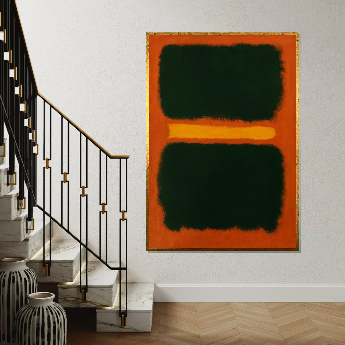 Mark Rothko Canvas, Mix Abstract Wall Art, Mark Rothko Style Print,Affiche Art,Expressionist Canvas Painting,Ready To Hang Decor,Print Art