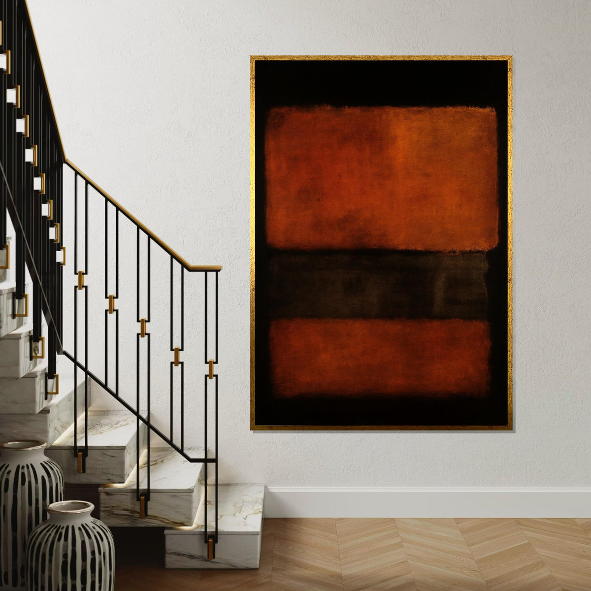 Mark Rothko Canvas, Mix Abstract Wall Art, Mark Rothko Style Print,Affiche Art,Expressionist Canvas Painting,Ready To Hang Decor,Print Art