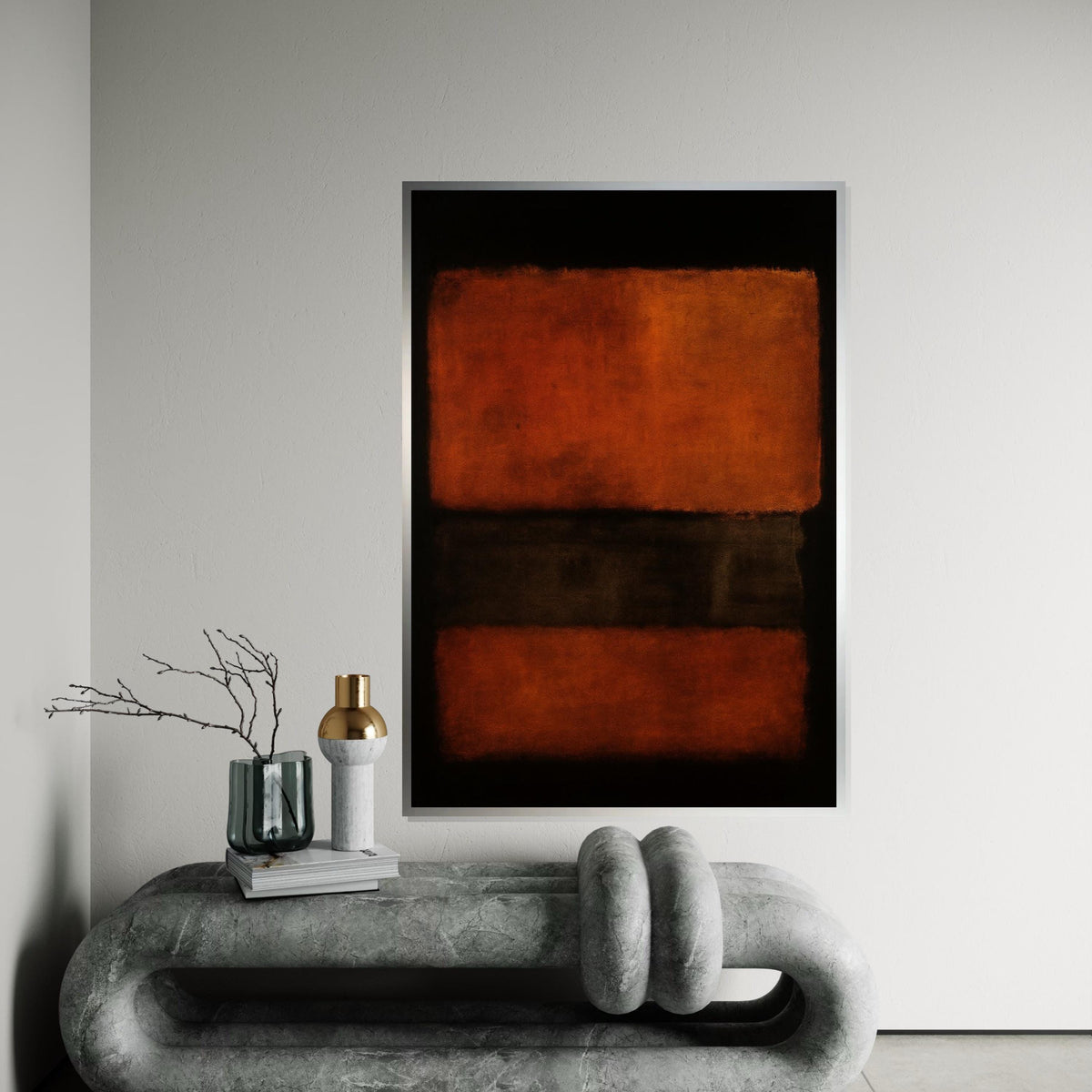 Mark Rothko Canvas, Mix Abstract Wall Art, Mark Rothko Style Print,Affiche Art,Expressionist Canvas Painting,Ready To Hang Decor,Print Art