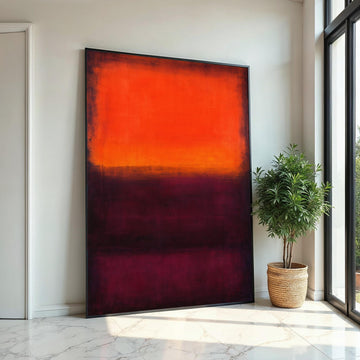 Mark Rothko Canvas,Red Mix Abstract Wall Art,Mark Rothko Style Print,Affiche Art,Expressionist Canvas Painting,Ready To Hang Decor,Print Art