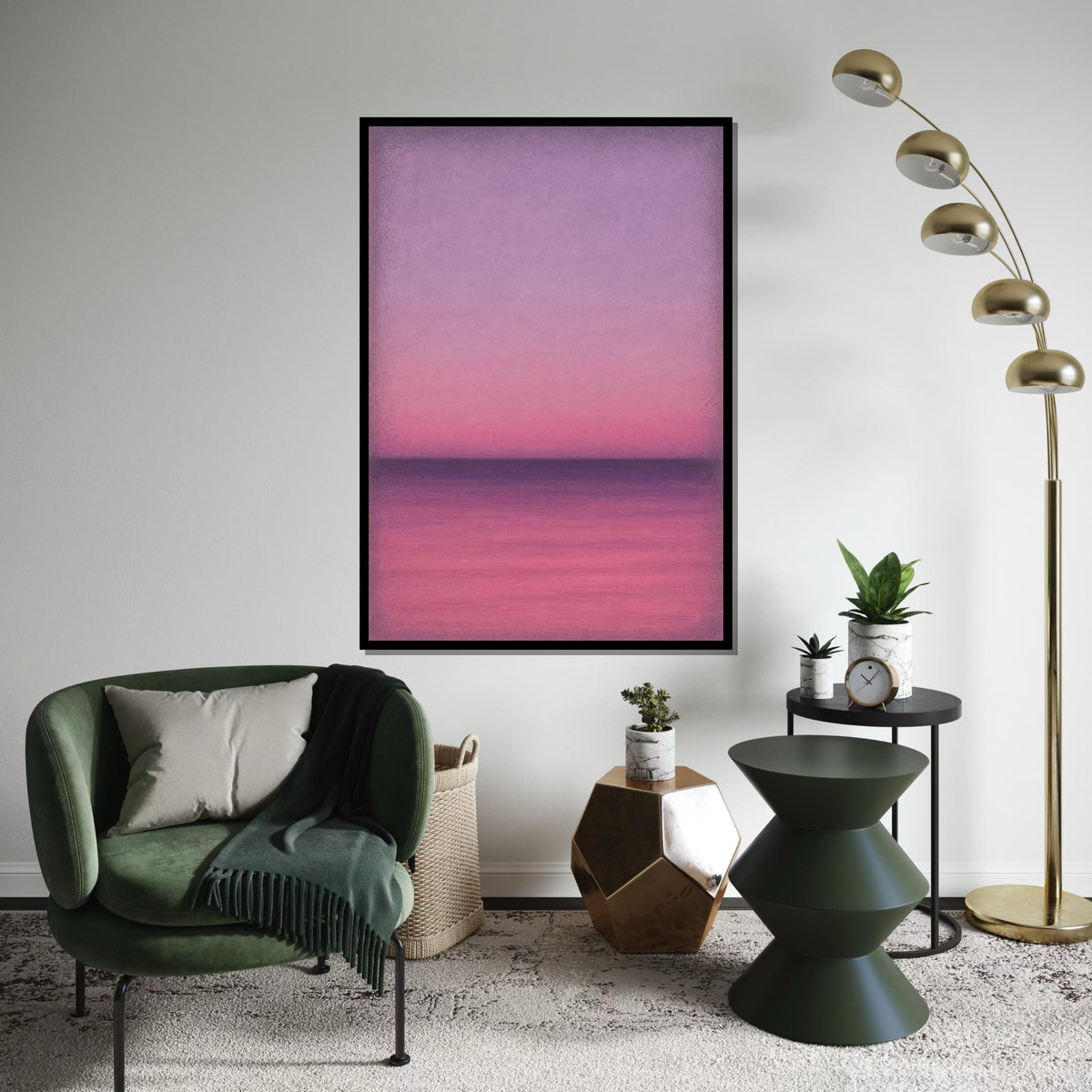 Mark Rothko Canvas, Pink Abstract Wall Art, Mark Rothko Style Print,Affiche Art,Expressionist Canvas Painting,Ready To Hang Decor,Print Art