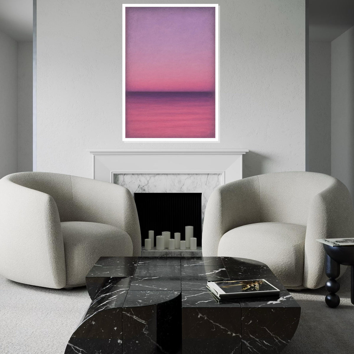 Mark Rothko Canvas, Pink Abstract Wall Art, Mark Rothko Style Print,Affiche Art,Expressionist Canvas Painting,Ready To Hang Decor,Print Art