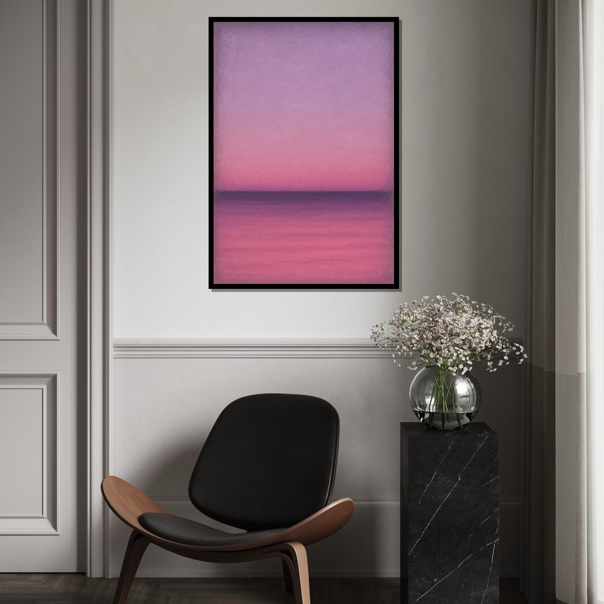 Mark Rothko Canvas, Pink Abstract Wall Art, Mark Rothko Style Print,Affiche Art,Expressionist Canvas Painting,Ready To Hang Decor,Print Art