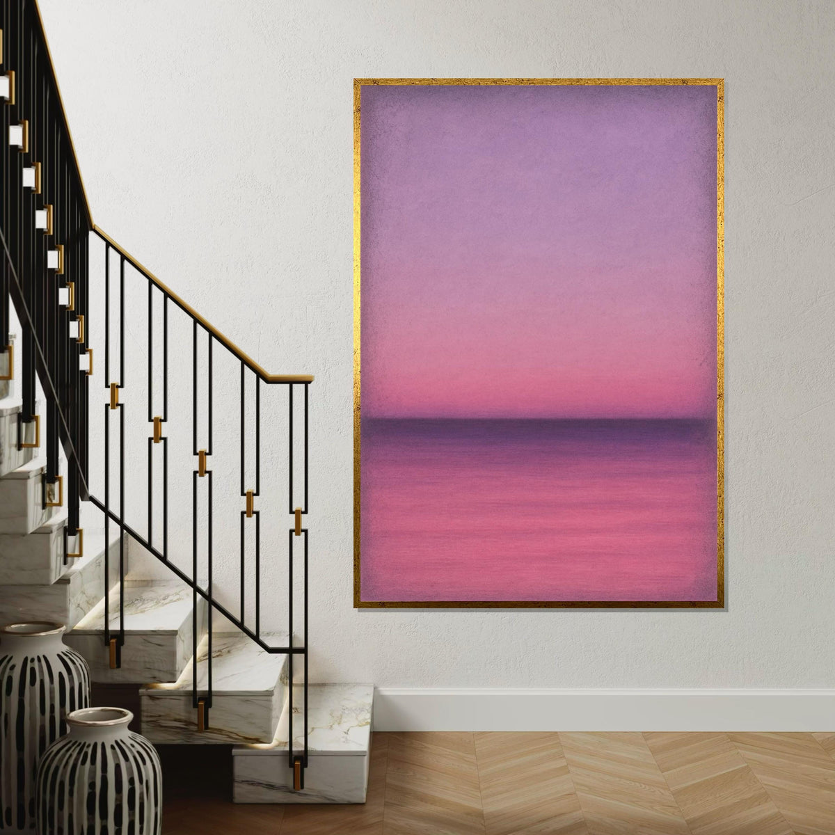 Mark Rothko Canvas, Pink Abstract Wall Art, Mark Rothko Style Print,Affiche Art,Expressionist Canvas Painting,Ready To Hang Decor,Print Art