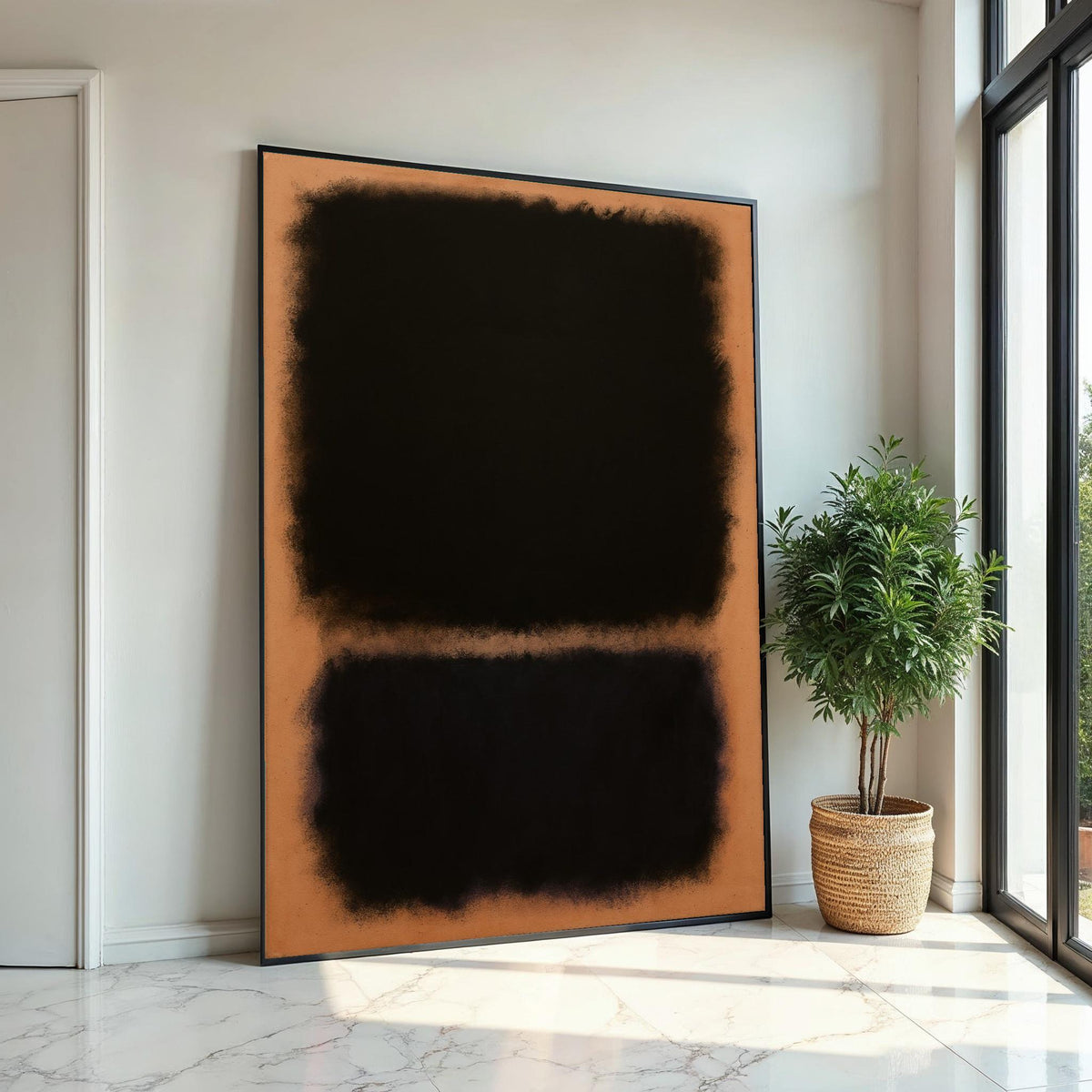 Mark Rothko Canvas,Duality Abstract Wall Art,Mark Rothko Style Print,Affiche Art,Expressionist Canvas Painting,Ready To Hang Decor,Print Art