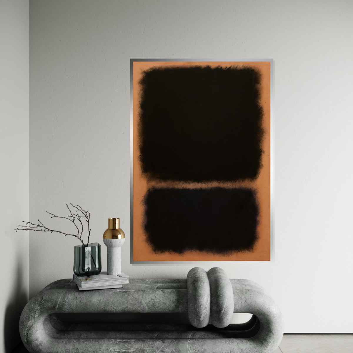 Mark Rothko Canvas,Duality Abstract Wall Art,Mark Rothko Style Print,Affiche Art,Expressionist Canvas Painting,Ready To Hang Decor,Print Art