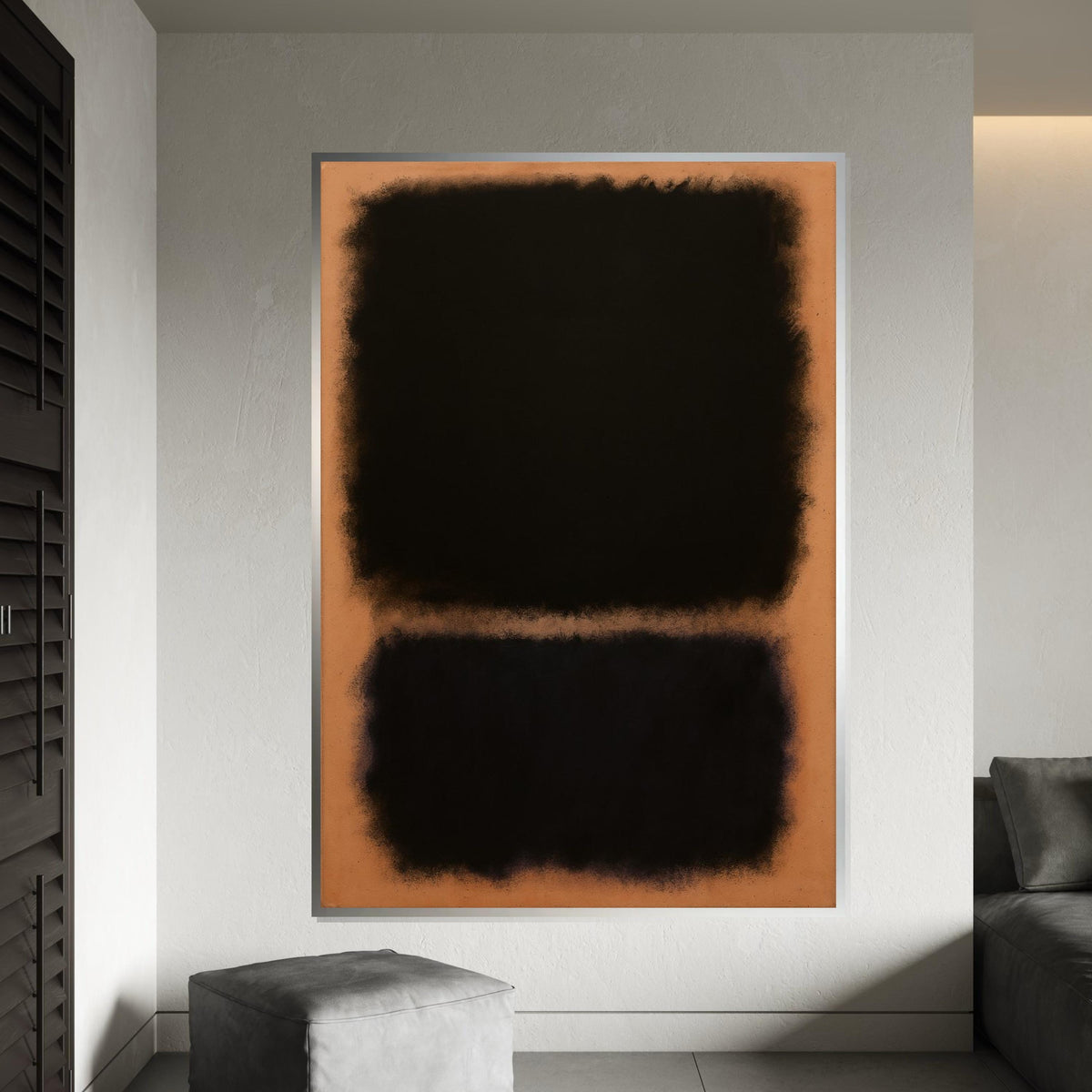Mark Rothko Canvas,Duality Abstract Wall Art,Mark Rothko Style Print,Affiche Art,Expressionist Canvas Painting,Ready To Hang Decor,Print Art