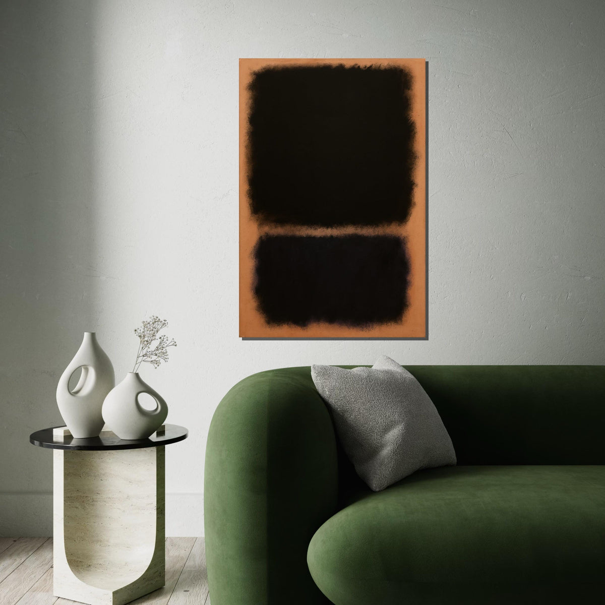 Mark Rothko Canvas,Duality Abstract Wall Art,Mark Rothko Style Print,Affiche Art,Expressionist Canvas Painting,Ready To Hang Decor,Print Art