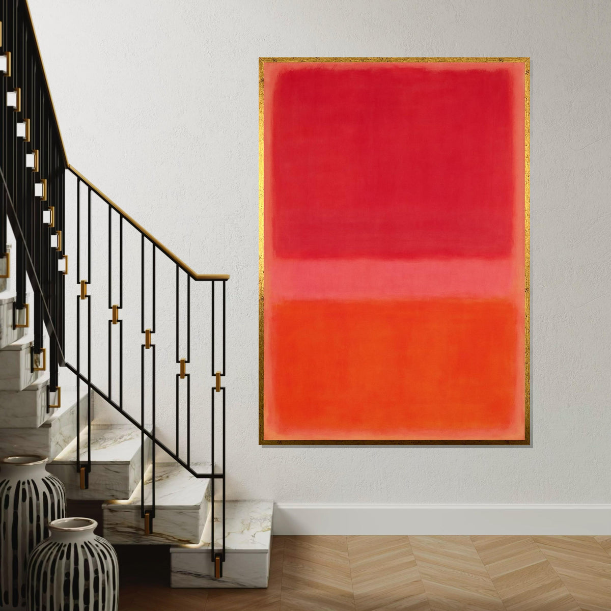 Mark Rothko Canvas, Abstract Wall Art, Mark Rothko Style Print,Affiche Art,Expressionist Canvas Painting,Ready To Hang Decor,Print Art