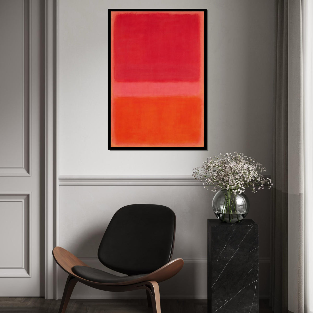 Mark Rothko Canvas, Abstract Wall Art, Mark Rothko Style Print,Affiche Art,Expressionist Canvas Painting,Ready To Hang Decor,Print Art