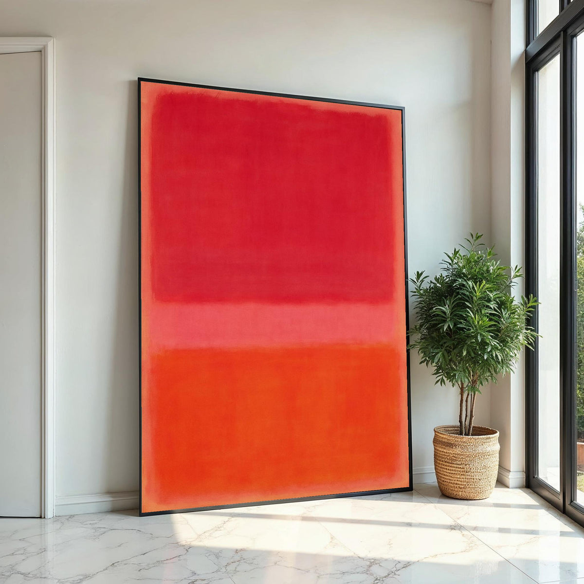 Mark Rothko Canvas, Abstract Wall Art, Mark Rothko Style Print,Affiche Art,Expressionist Canvas Painting,Ready To Hang Decor,Print Art