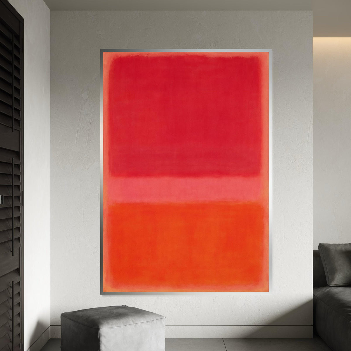 Mark Rothko Canvas, Abstract Wall Art, Mark Rothko Style Print,Affiche Art,Expressionist Canvas Painting,Ready To Hang Decor,Print Art