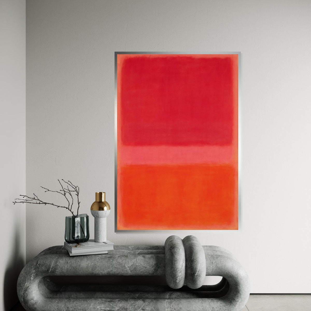 Mark Rothko Canvas, Abstract Wall Art, Mark Rothko Style Print,Affiche Art,Expressionist Canvas Painting,Ready To Hang Decor,Print Art