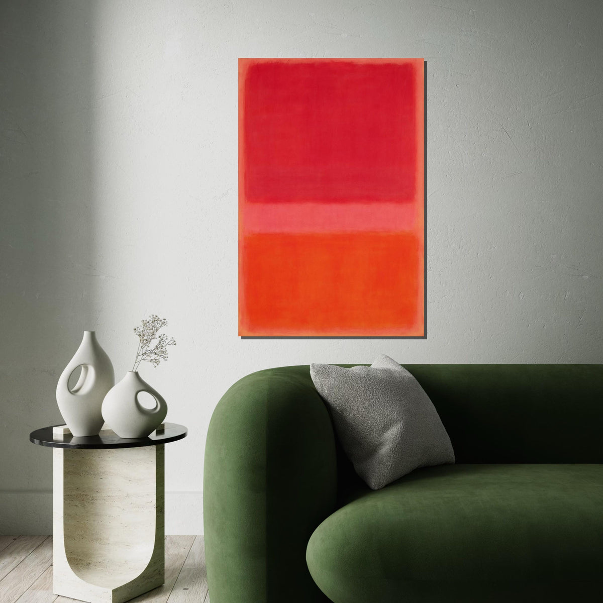 Mark Rothko Canvas, Abstract Wall Art, Mark Rothko Style Print,Affiche Art,Expressionist Canvas Painting,Ready To Hang Decor,Print Art