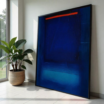 Mark Rothko Canvas, Blue Abstract Wall Art, Mark Rothko Style Print,Affiche Art,Expressionist Canvas Painting,Ready To Hang Decor,Print Art