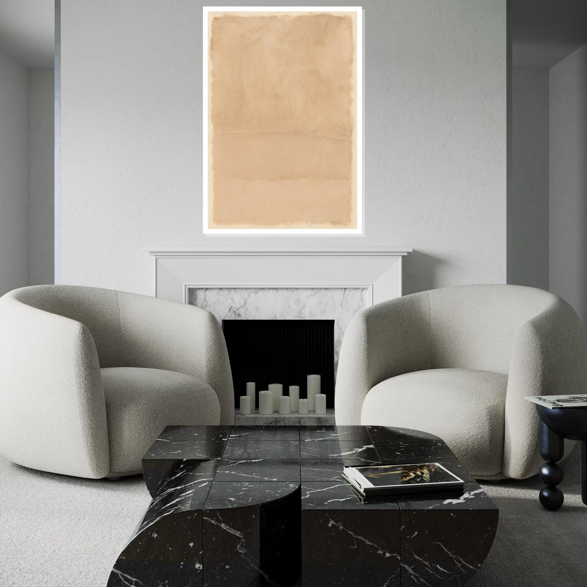 Mark Rothko Canvas, Abstract Wall Art, Mark Rothko Style Print,Affiche Art,Expressionist Canvas Painting,Ready To Hang Decor,Print Art