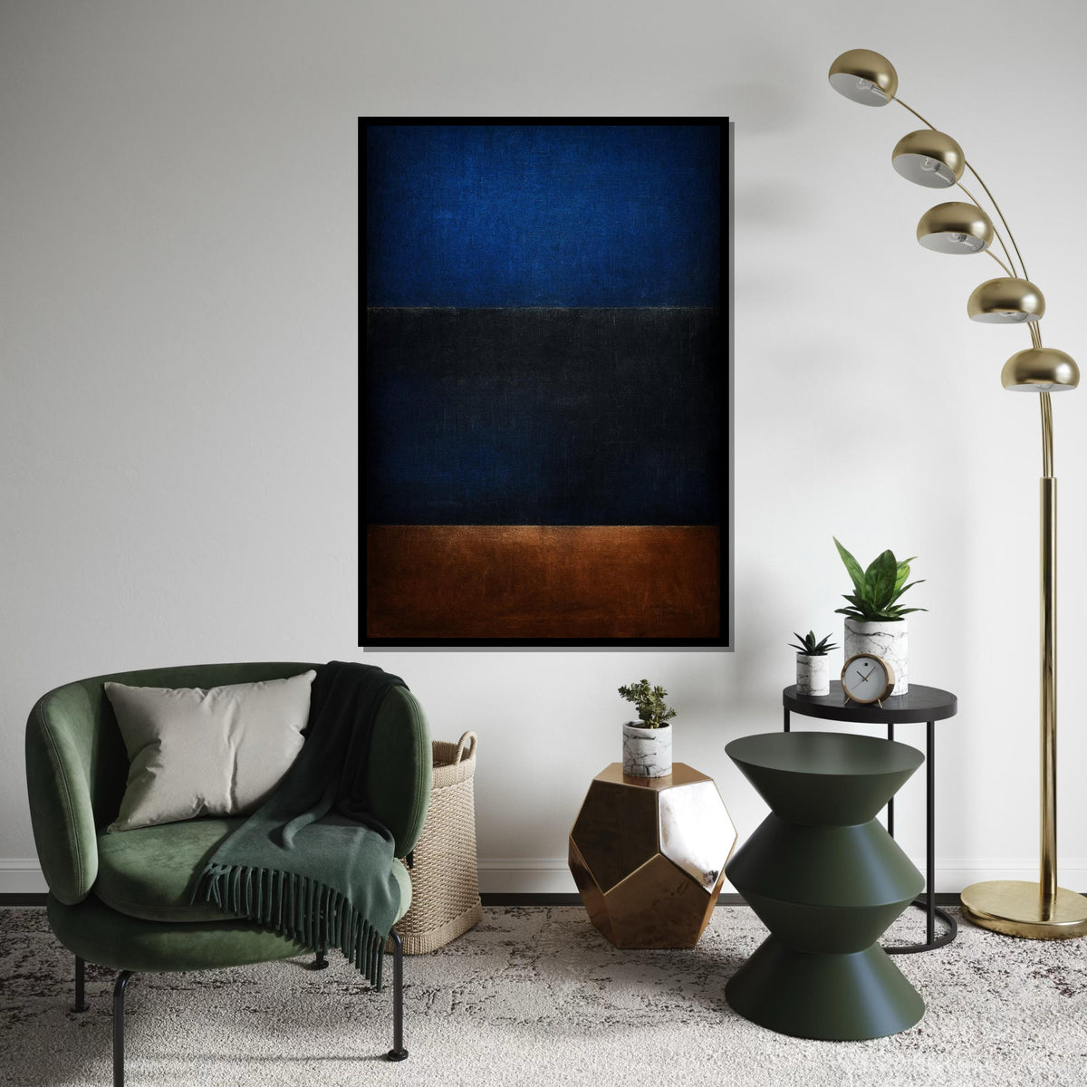 Mark Rothko Canvas, Abstract Wall Art, Mark Rothko Style Print,Affiche Art,Expressionist Canvas Painting,Ready To Hang Decor,Print Art