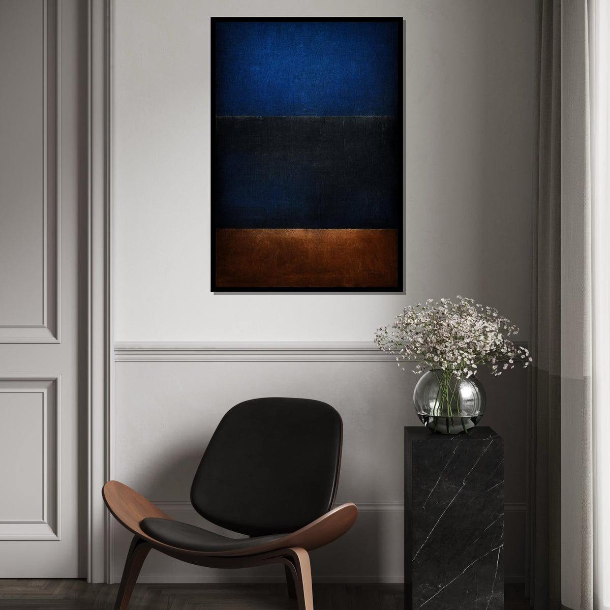 Mark Rothko Canvas, Abstract Wall Art, Mark Rothko Style Print,Affiche Art,Expressionist Canvas Painting,Ready To Hang Decor,Print Art