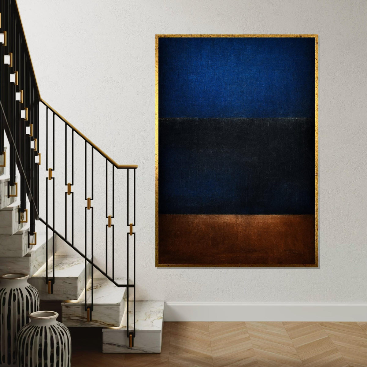 Mark Rothko Canvas, Abstract Wall Art, Mark Rothko Style Print,Affiche Art,Expressionist Canvas Painting,Ready To Hang Decor,Print Art