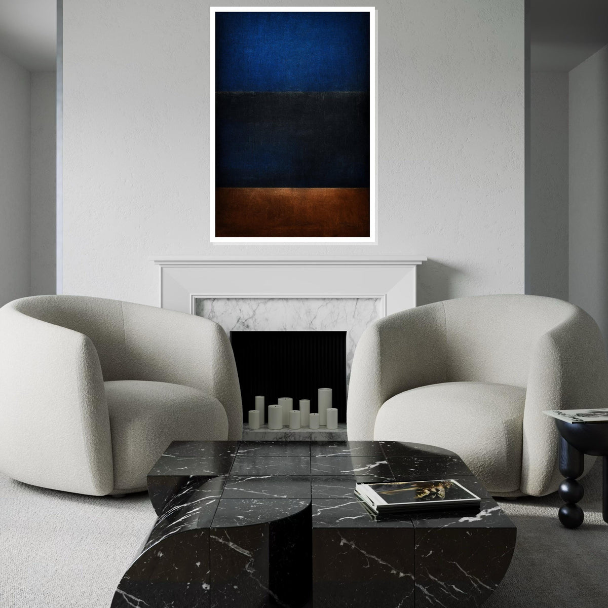 Mark Rothko Canvas, Abstract Wall Art, Mark Rothko Style Print,Affiche Art,Expressionist Canvas Painting,Ready To Hang Decor,Print Art