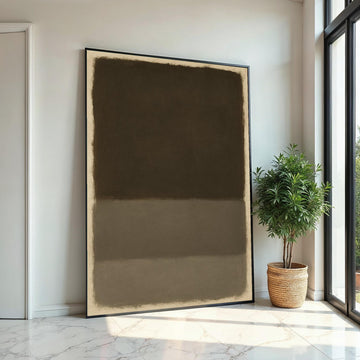 Mark Rothko Canvas, Black Abstract Wall Art, Mark Rothko Style Print,Affiche Art,Expressionist Canvas Painting,Ready To Hang Decor,Print Art