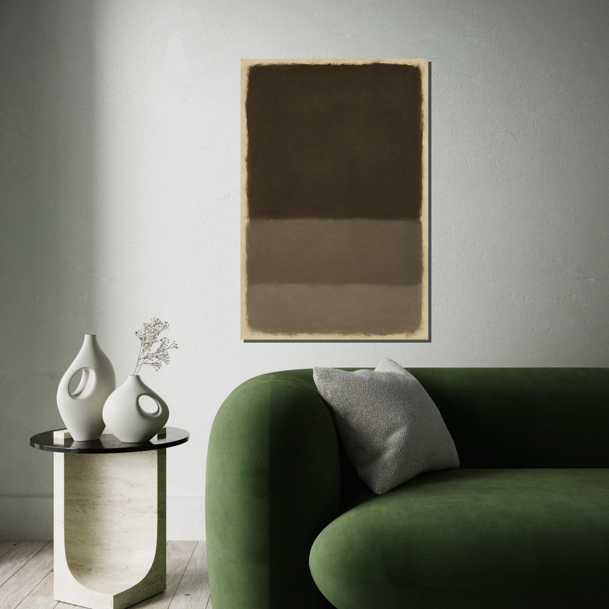Mark Rothko Canvas, Black Abstract Wall Art, Mark Rothko Style Print,Affiche Art,Expressionist Canvas Painting,Ready To Hang Decor,Print Art