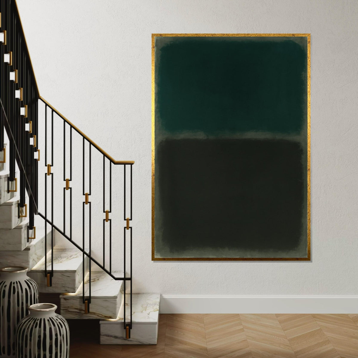 Mark Rothko Canvas, Abstract Wall Art, Mark Rothko Style Print,Affiche Art,Expressionist Canvas Painting,Ready To Hang Decor,Print Art