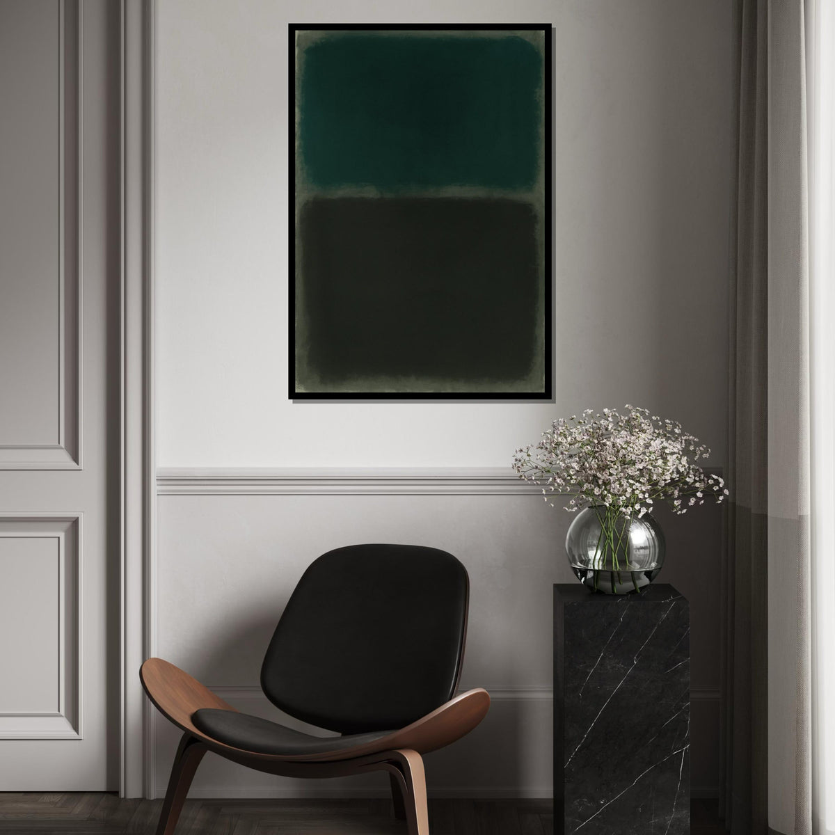 Mark Rothko Canvas, Abstract Wall Art, Mark Rothko Style Print,Affiche Art,Expressionist Canvas Painting,Ready To Hang Decor,Print Art