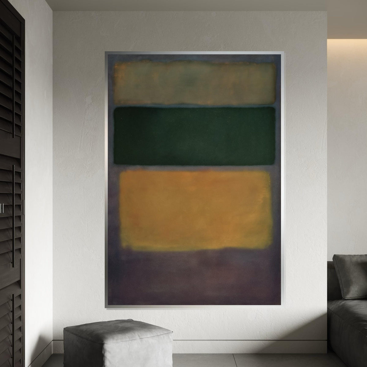 Mark Rothko Canvas, Abstract Wall Art, Mark Rothko Style Print,Affiche Art,Expressionist Canvas Painting,Ready To Hang Decor,Print Art