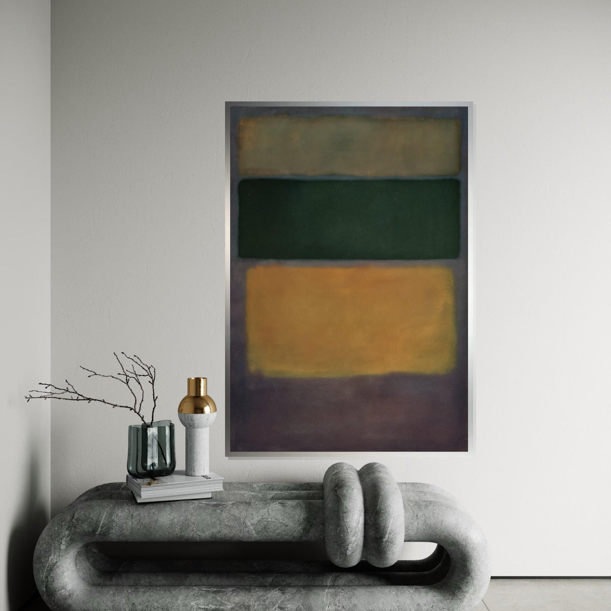Mark Rothko Canvas, Abstract Wall Art, Mark Rothko Style Print,Affiche Art,Expressionist Canvas Painting,Ready To Hang Decor,Print Art