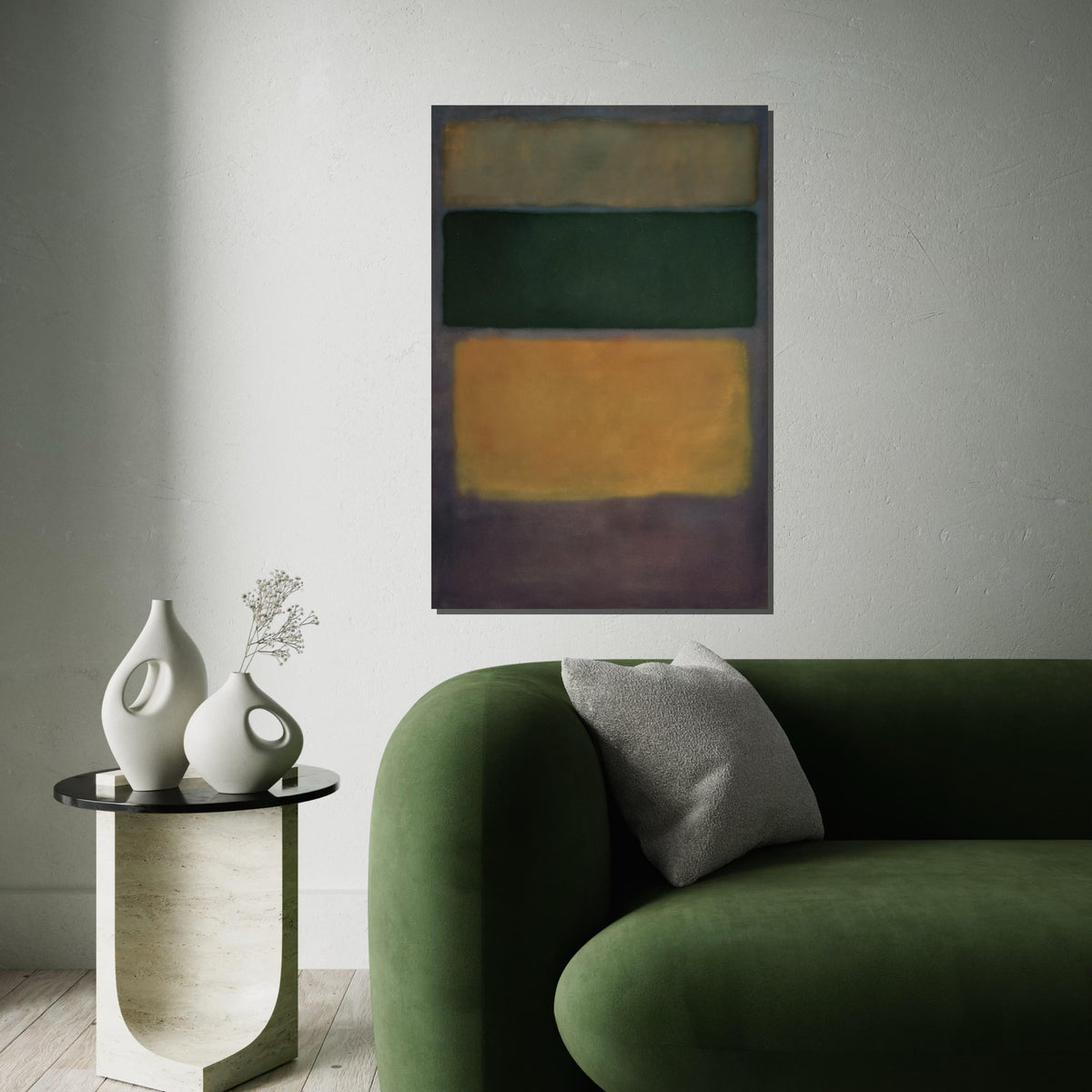 Mark Rothko Canvas, Abstract Wall Art, Mark Rothko Style Print,Affiche Art,Expressionist Canvas Painting,Ready To Hang Decor,Print Art
