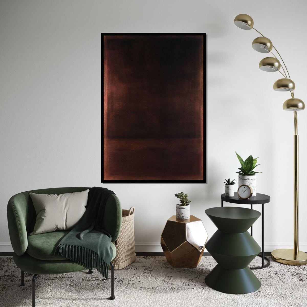 Mark Rothko Canvas, Abstract Wall Art, Mark Rothko Style Print,Affiche Art,Expressionist Canvas Painting,Ready To Hang Decor,Print Art