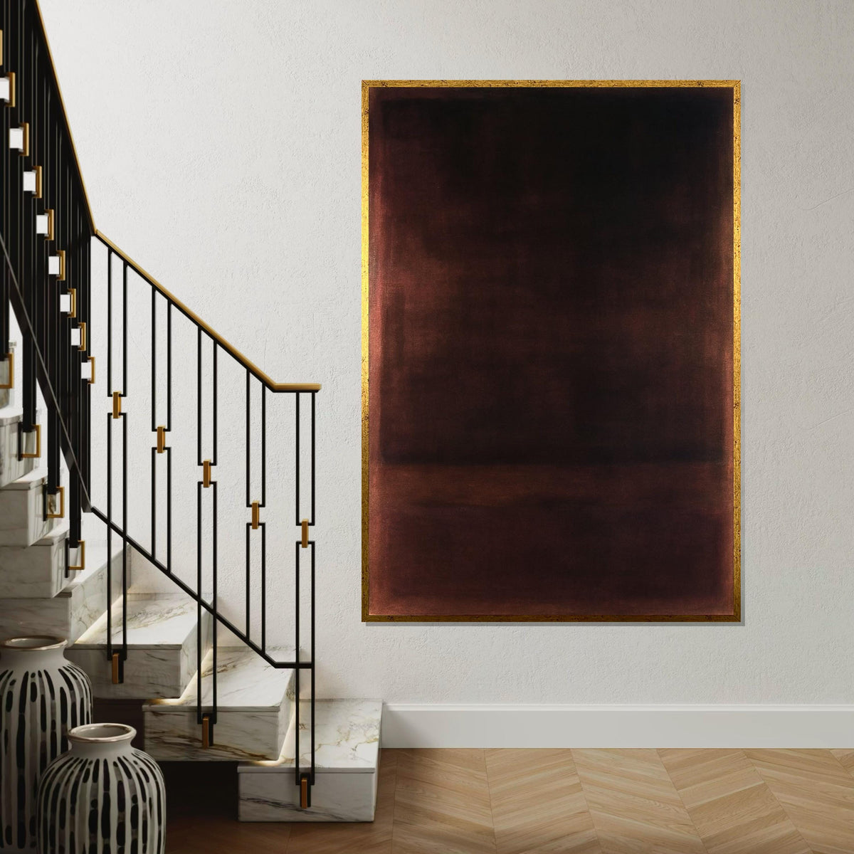 Mark Rothko Canvas, Abstract Wall Art, Mark Rothko Style Print,Affiche Art,Expressionist Canvas Painting,Ready To Hang Decor,Print Art