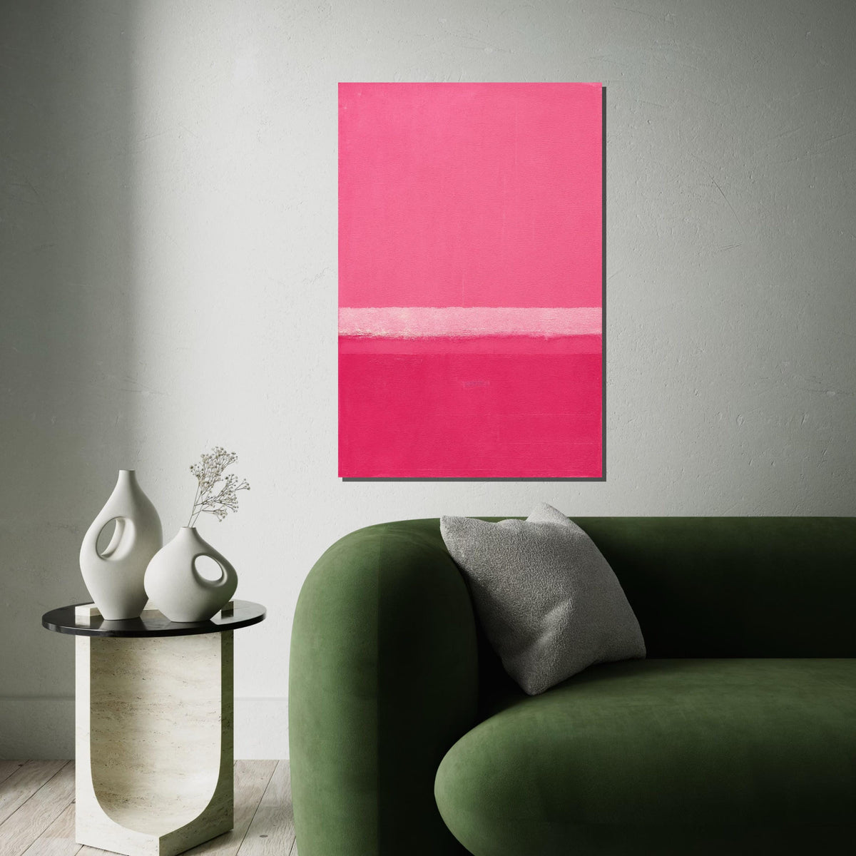 Mark Rothko Canvas, Pink Abstract Wall Art, Mark Rothko Style Print,Affiche Art,Expressionist Canvas Painting,Ready To Hang Decor,Print Art