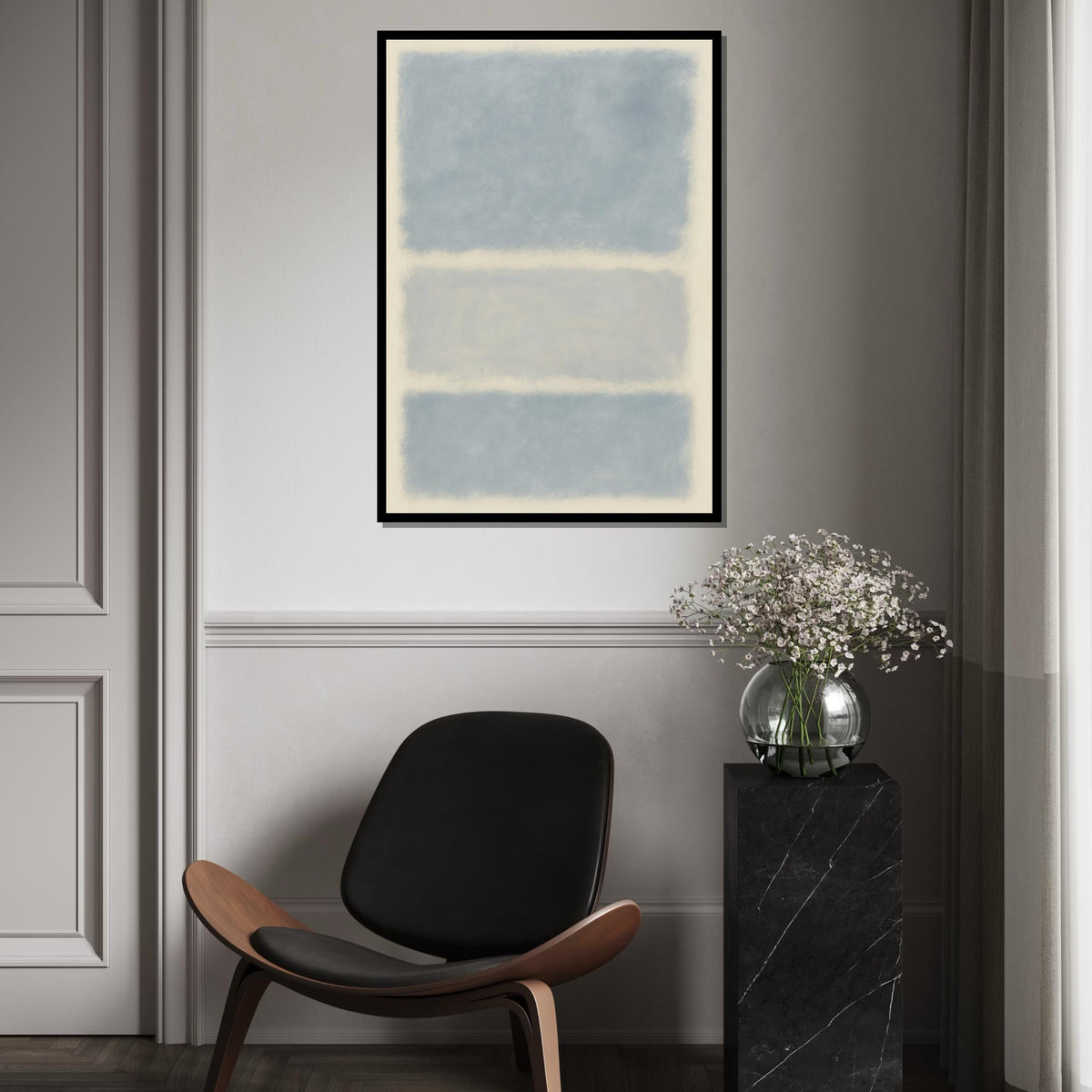 Mark Rothko Canvas, Abstract Wall Art, Mark Rothko Style Print,Affiche Art,Expressionist Canvas Painting,Ready To Hang Decor,Print Art