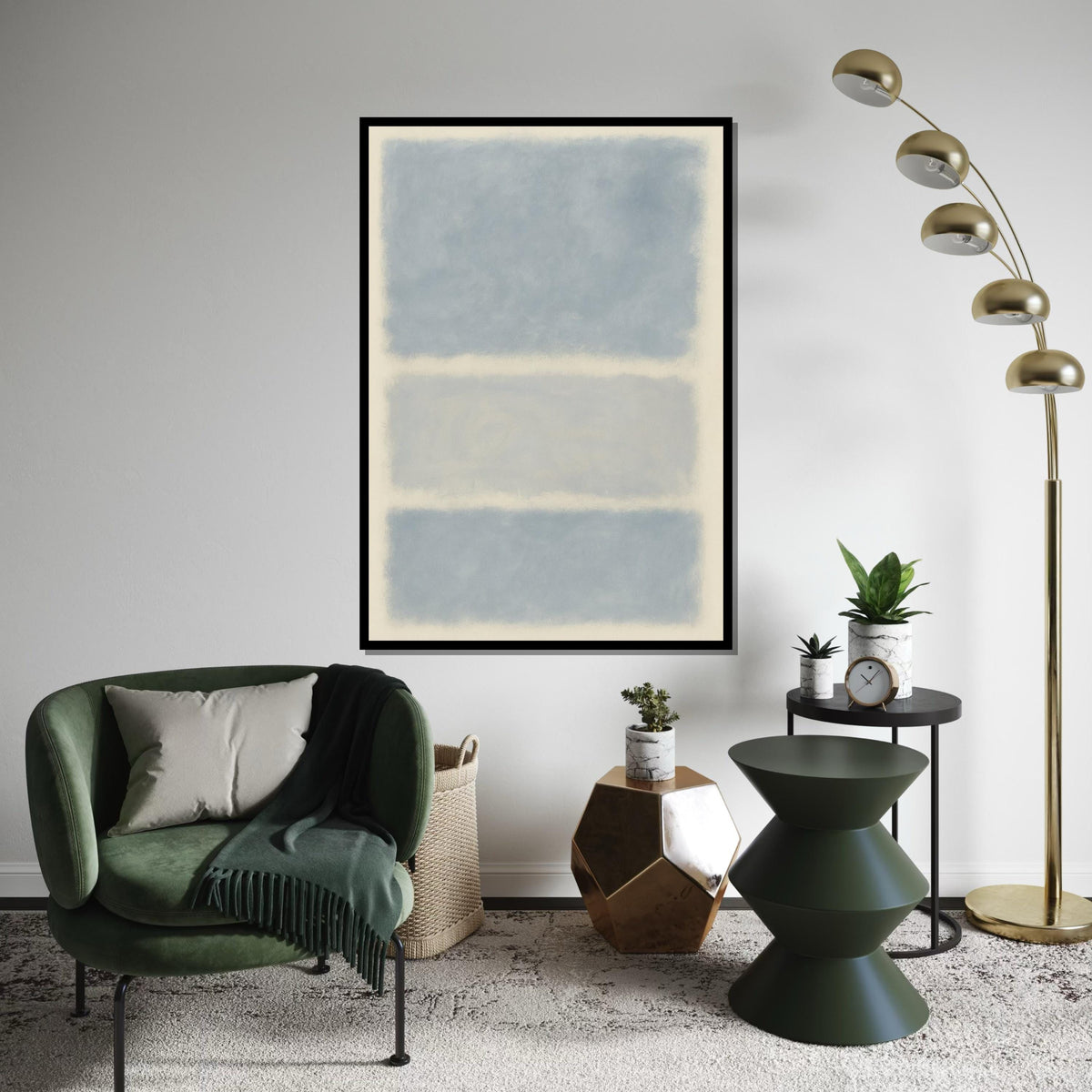 Mark Rothko Canvas, Abstract Wall Art, Mark Rothko Style Print,Affiche Art,Expressionist Canvas Painting,Ready To Hang Decor,Print Art