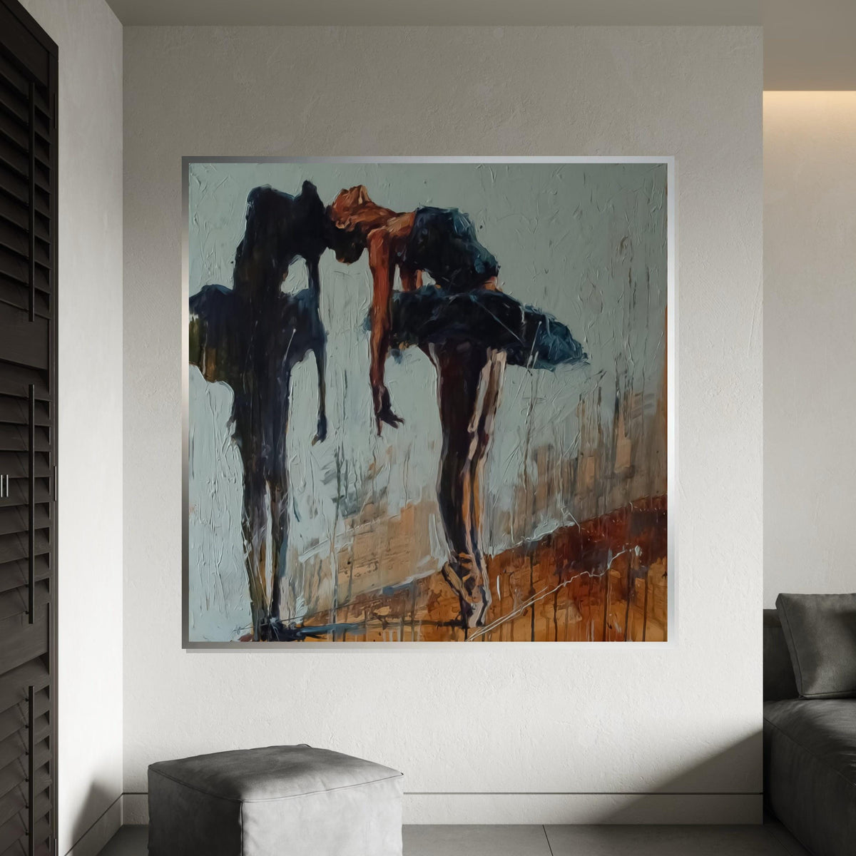 Woman Canvas Art, Ballerina Canvas, Ballet Dancer Art, Elegant Wall Art, Dance Canvas Design, Ready To Hang Home Decoration