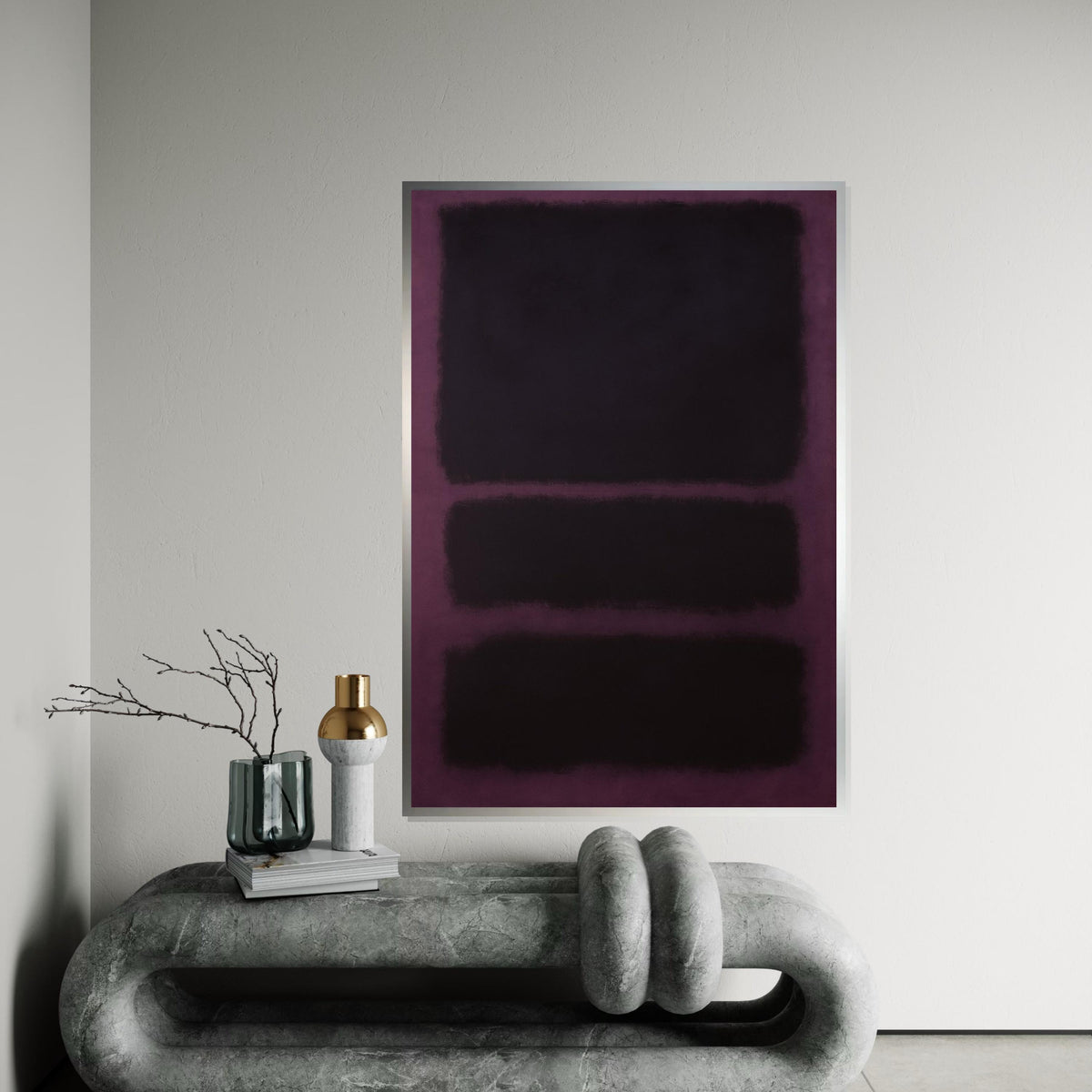 Mark Rothko Canvas, Abstract Wall Art, Mark Rothko Style Print,Affiche Art,Expressionist Canvas Painting,Ready To Hang Decor,Print Art