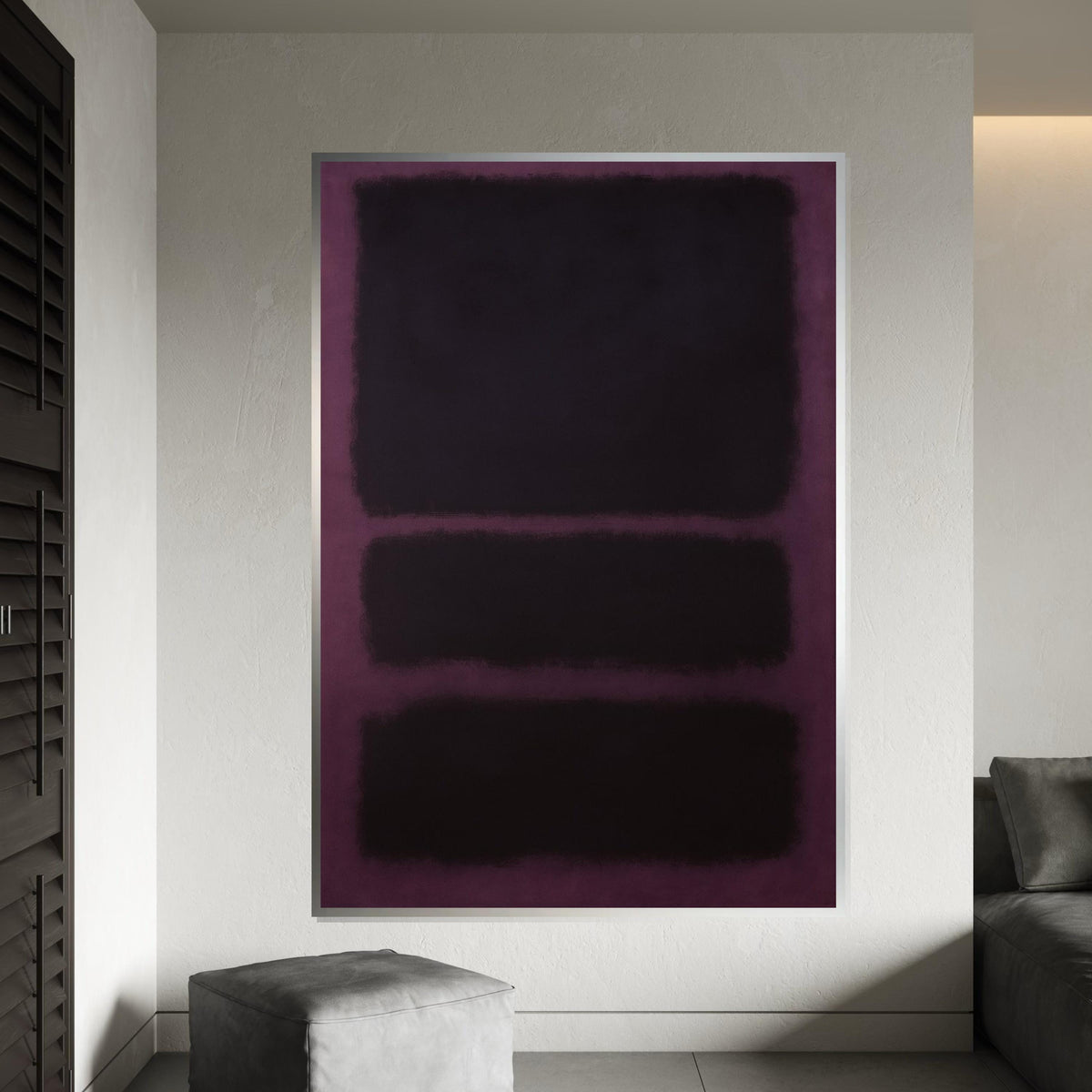 Mark Rothko Canvas, Abstract Wall Art, Mark Rothko Style Print,Affiche Art,Expressionist Canvas Painting,Ready To Hang Decor,Print Art