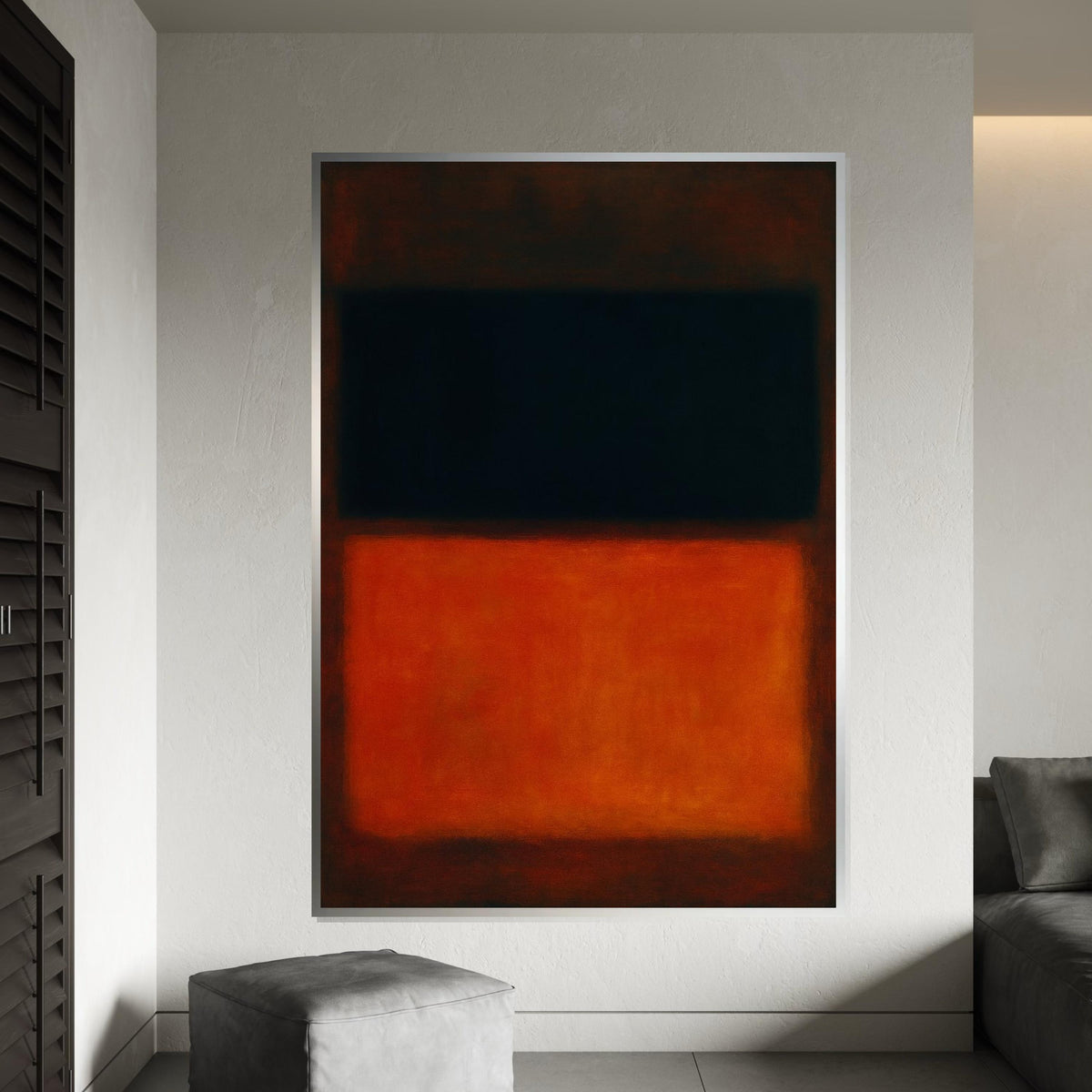 Mark Rothko Canvas, Abstract Wall Art, Mark Rothko Style Print,Affiche Art,Expressionist Canvas Painting,Ready To Hang Decor,Print Art