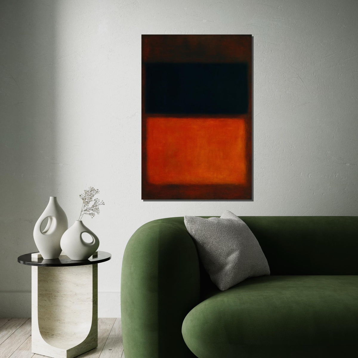 Mark Rothko Canvas, Abstract Wall Art, Mark Rothko Style Print,Affiche Art,Expressionist Canvas Painting,Ready To Hang Decor,Print Art