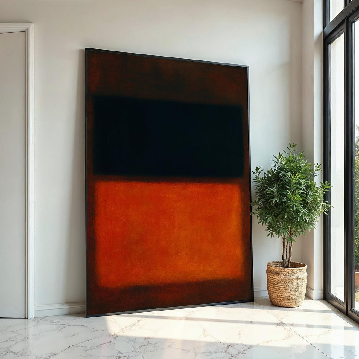 Mark Rothko Canvas, Abstract Wall Art, Mark Rothko Style Print,Affiche Art,Expressionist Canvas Painting,Ready To Hang Decor,Print Art