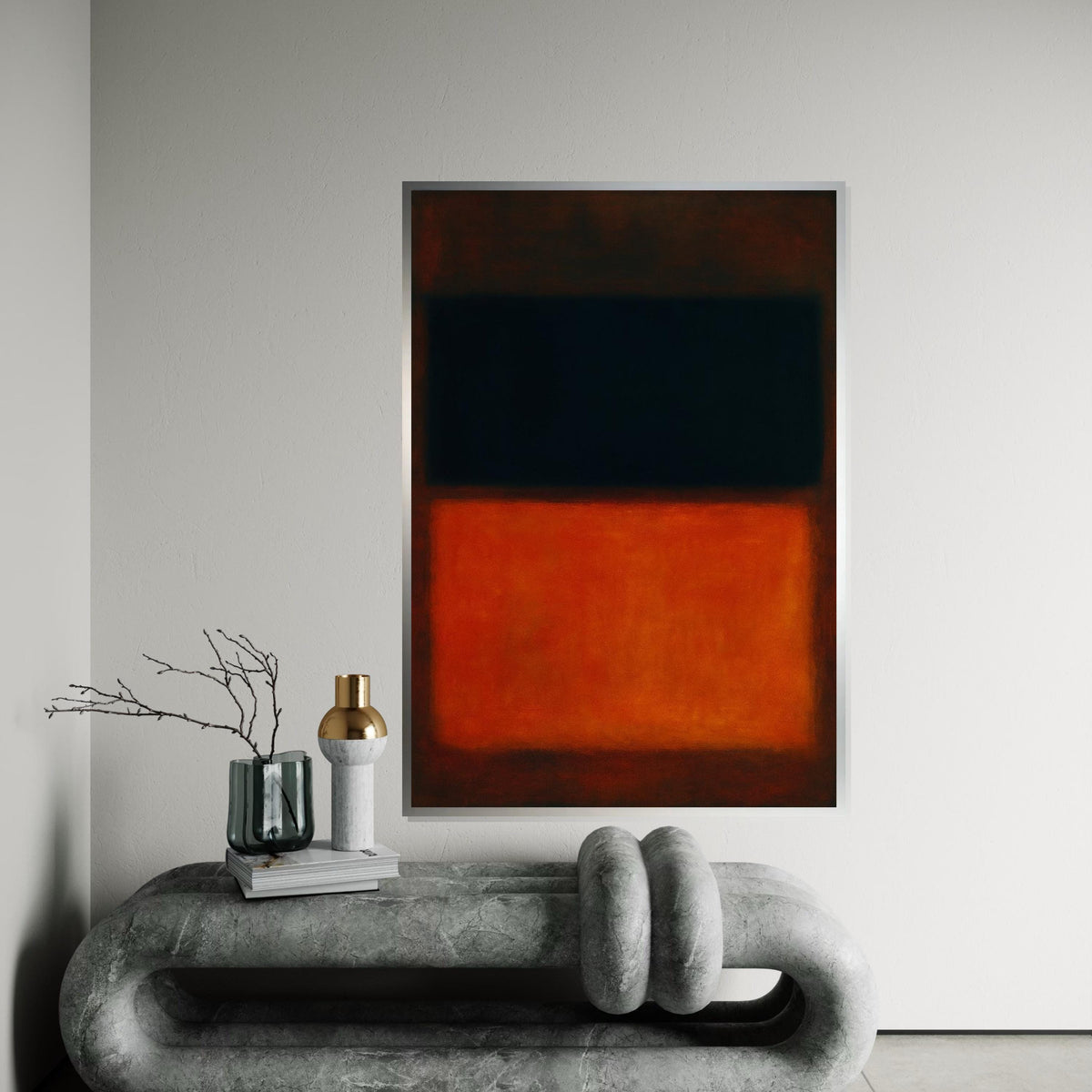 Mark Rothko Canvas, Abstract Wall Art, Mark Rothko Style Print,Affiche Art,Expressionist Canvas Painting,Ready To Hang Decor,Print Art