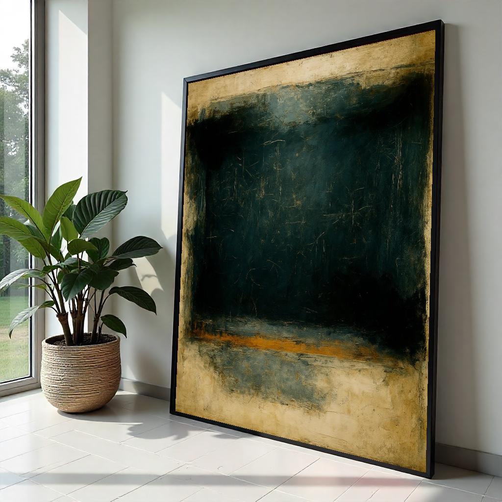 Mark Rothko Canvas, Abstract Wall Art, Mark Rothko Style Print,Affiche Art,Expressionist Canvas Painting,Ready To Hang Decor,Print Art