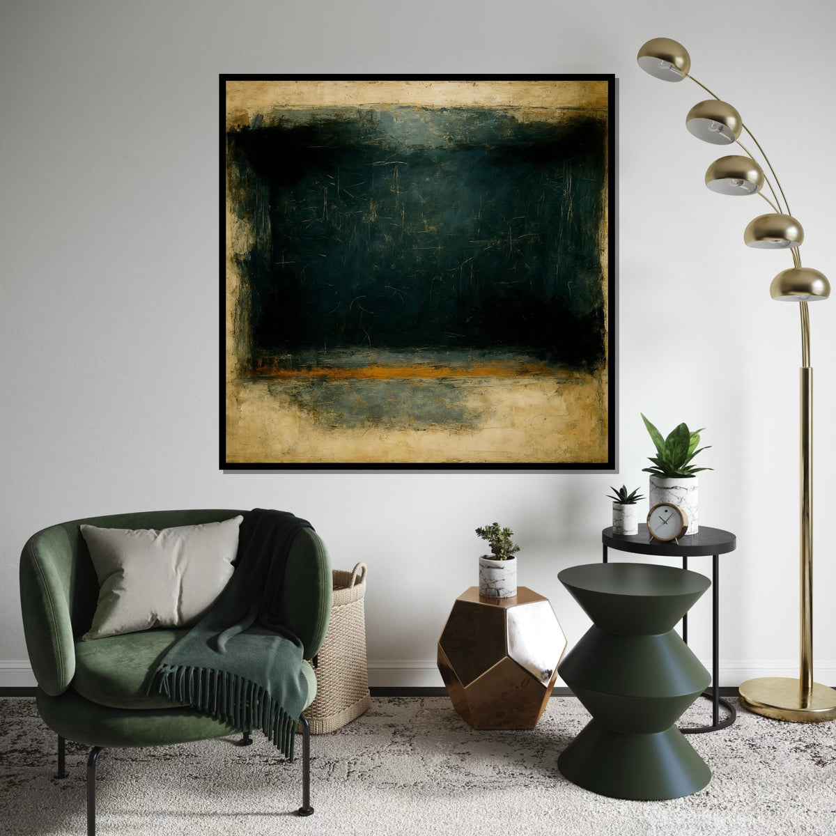Mark Rothko Canvas, Abstract Wall Art, Mark Rothko Style Print,Affiche Art,Expressionist Canvas Painting,Ready To Hang Decor,Print Art