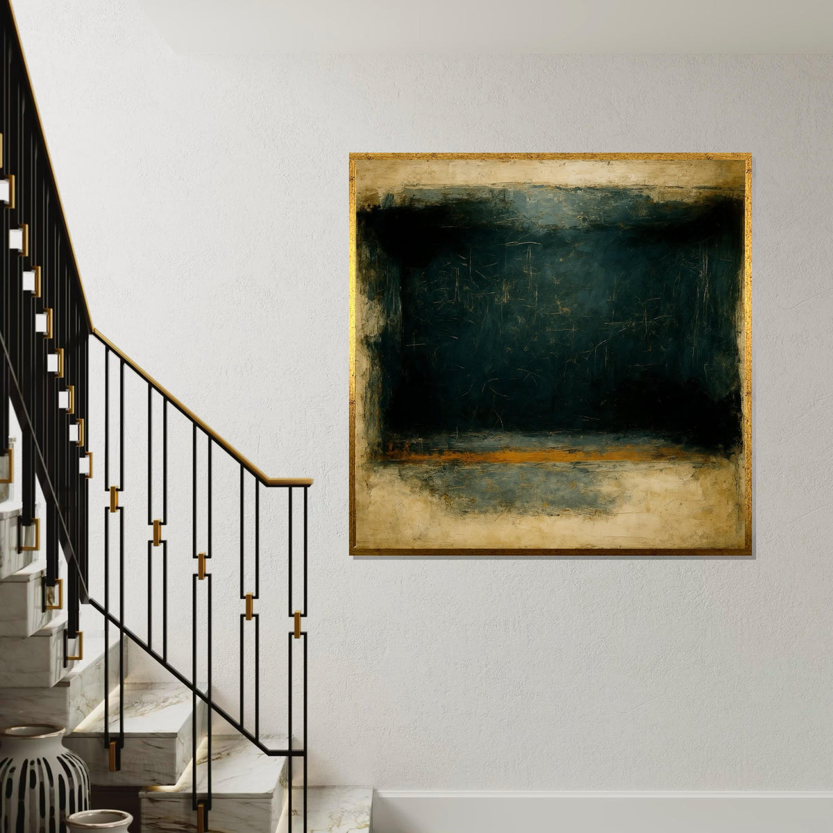 Mark Rothko Canvas, Abstract Wall Art, Mark Rothko Style Print,Affiche Art,Expressionist Canvas Painting,Ready To Hang Decor,Print Art
