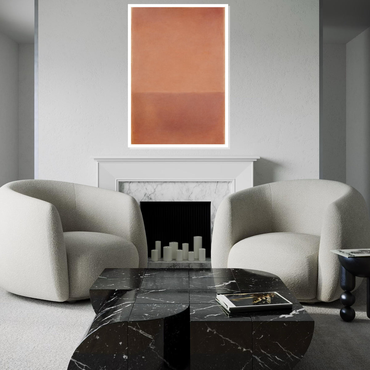 Mark Rothko Canvas, Abstract Wall Art, Mark Rothko Style Print,Affiche Art,Expressionist Canvas Painting,Ready To Hang Decor,Print Art