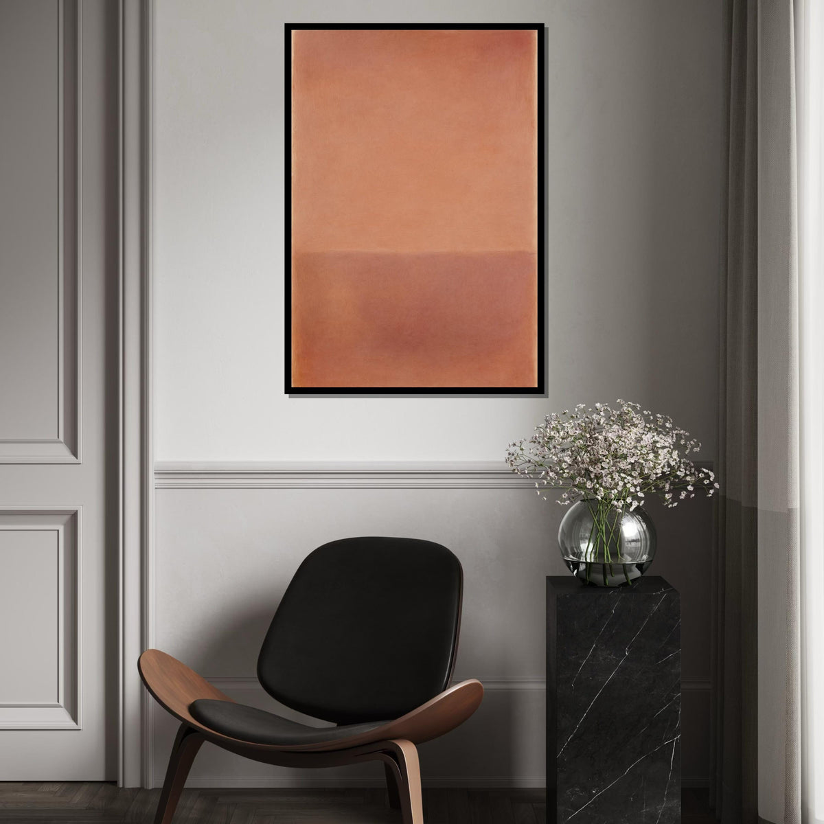 Mark Rothko Canvas, Abstract Wall Art, Mark Rothko Style Print,Affiche Art,Expressionist Canvas Painting,Ready To Hang Decor,Print Art