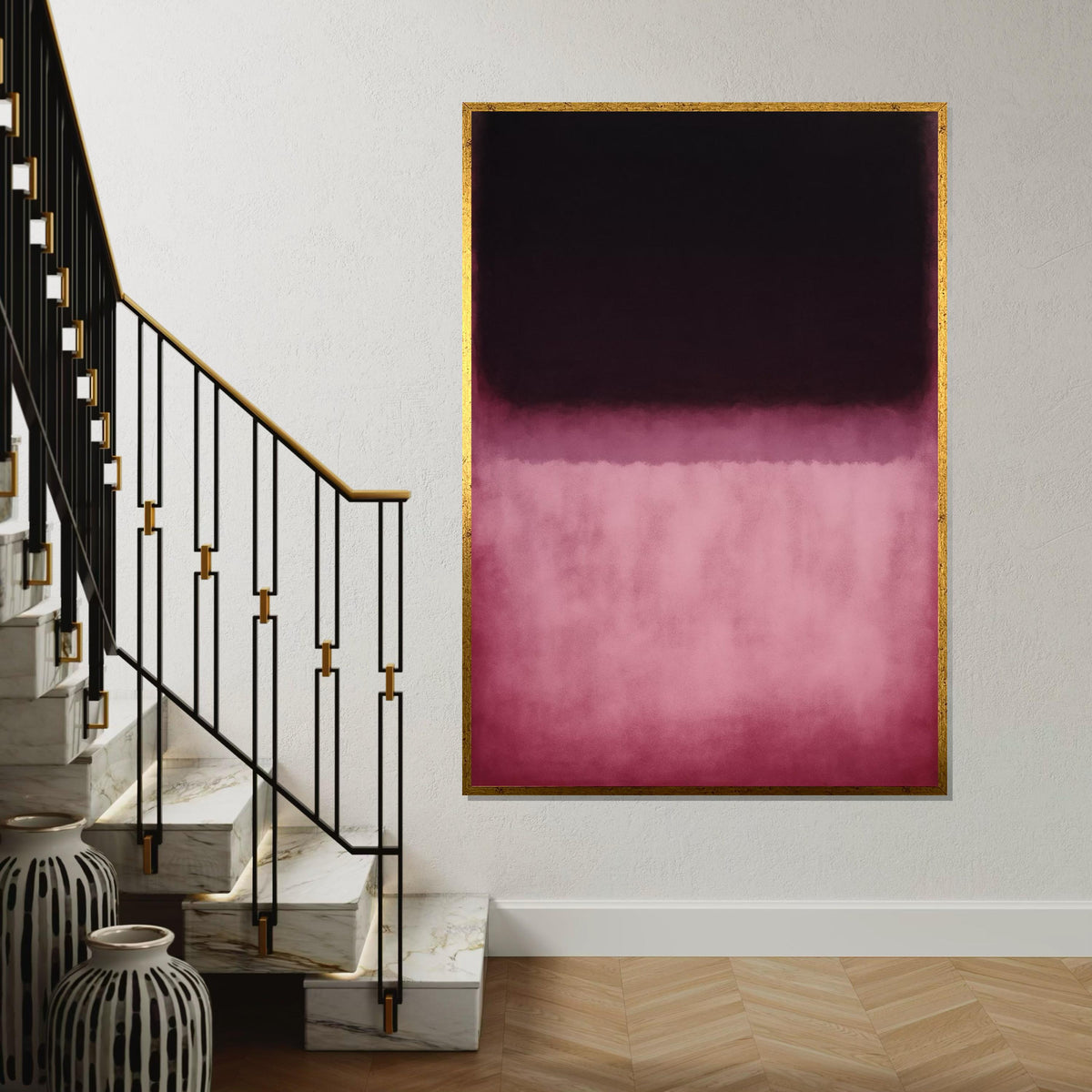 Mark Rothko Canvas, Abstract Wall Art, Mark Rothko Style Print,Affiche Art,Expressionist Canvas Painting,Ready To Hang Decor,Print Art