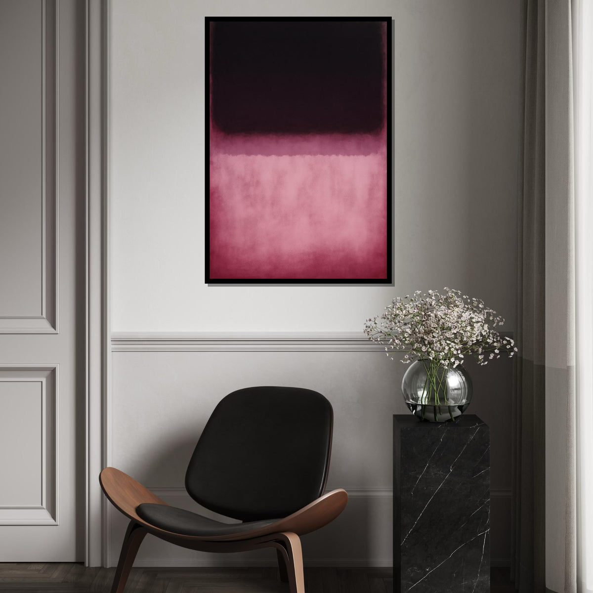 Mark Rothko Canvas, Abstract Wall Art, Mark Rothko Style Print,Affiche Art,Expressionist Canvas Painting,Ready To Hang Decor,Print Art